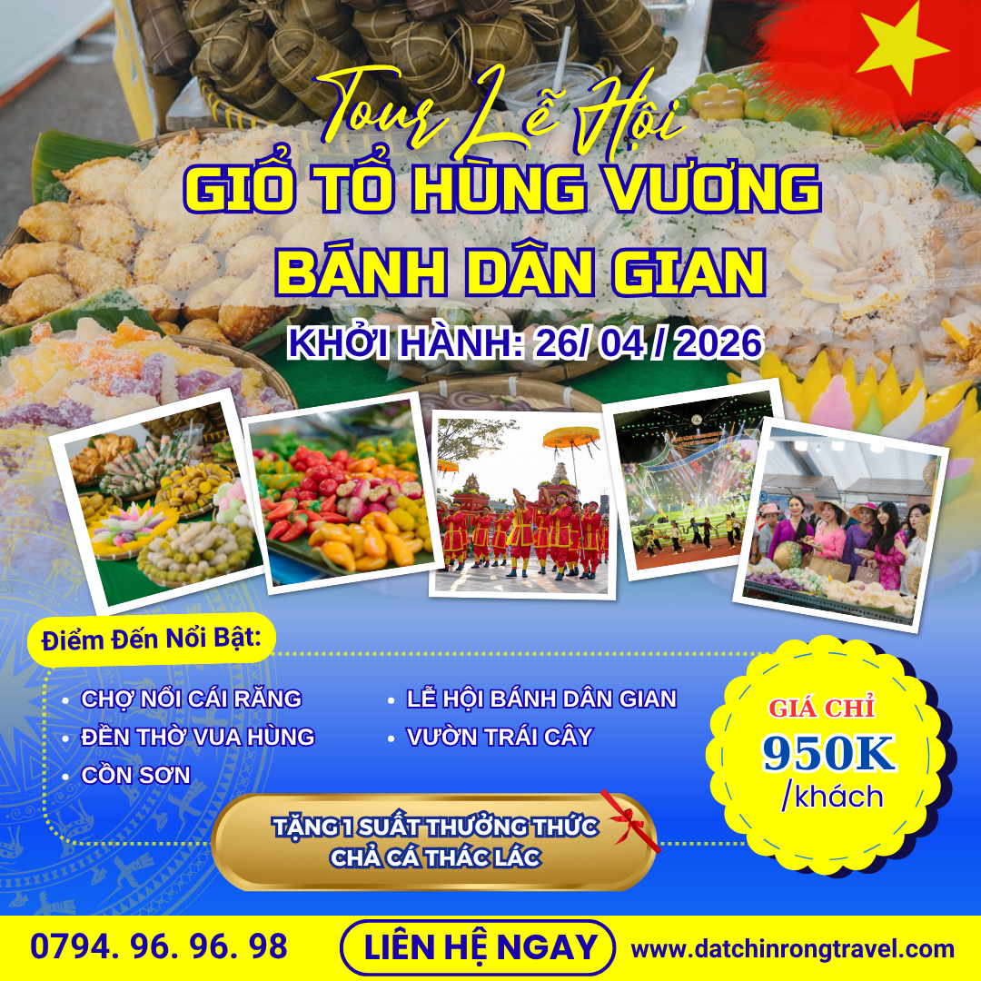 tour lễ hội bánh dân gian