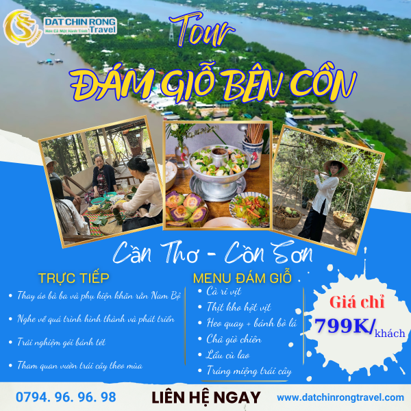 Tour trải nghiệm Đám Giỗ Bên Cồn - khởi hành hàng ngày - Giả chỉ 799k