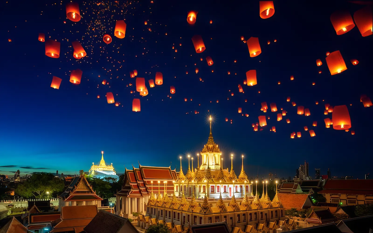 lễ hội đèn trời Thái Lan